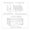 Organizer per trucchi Relaxdays con 2 cassetti, contenitore Anteprima dell’immagine prodotto 5