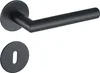 Toulouse Drückergarnitur MeinTürgriff Flachrosette schwarz Produktbild-Vorschau 2