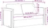vidaXL Bodensofa mit Schlaffunktion Weinrot 112x174x55 cm Produktbild-Vorschau 7