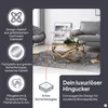 SalesFever Couchtisch Ø 80 cm | Tischplatte Sicherheitsglas Produktbild-Vorschau 3