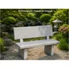 Gartenbank mit Lehne aus Granit Neu Frostfest Produktbild-Vorschau 4