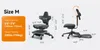 Ergonomická stojacia stolička 6 v 1 – kancelárska stolička Náhľad obrázku produktu 2