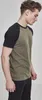 Urban Classics - RAGLAN T-Shirt contrasté oliv / schwarz - Voir les images du produit 20