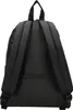 The back of a black backpack is shown against a white background. Produktbild-Vorschau