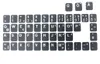 DEUTSCHE Tastaturaufkleber- schwarz MATT 48 Tasten 1,1 cm x Produktbild-Vorschau 1