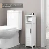 EUGAD Toilettenpapierhalter freistehend, mit Tür, schmal, Produktbild-Vorschau 4