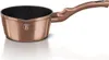 A rose gold saucepan with a black interior and a rose gold handle, shown against a white background. Podgląd zdjęcia produktu