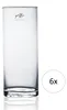 6er Set Glasvasen, Dekogläser CYLI zylindrisch rund H. 25cm Produktbild-Vorschau 1