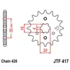 JTSPROCKETS Kettenritzel JTF417.15 Vorne Stahl Produktbild-Vorschau 2