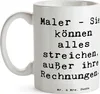 Mr. & Mrs. Panda Kaffeetasse Spruch Maler Rechnung - Weiß - Produktbild-Vorschau 3
