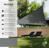 tectake® Sonnensegel dreieckig mit UV-Schutz 50+ Produktbild-Vorschau 3