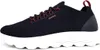 Side view of a blue Geox sneaker with a white sole. Produktbild-Vorschau
