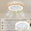 HOMCOM Deckenventilator mit Lampe und Fernbedienung, 6 Produktbild-Vorschau 6