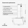 KlarsteinFlashLine okap/wyciąg, A++, 524 m³/h, 3 stopnie, Podgląd zdjęcia produktu 7