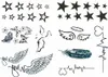 Oblique Unique 34 Stk Temporäre Tattoos Klebetattoo Produktbild-Vorschau 1