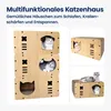 Heikoeco® Katzenhaus-Kratzbrett Hochwertige Wellpappe mit Produktbild-Vorschau 3