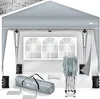 gazebo tillvex 3x3m grigio impermeabile con 2 pannelli Anteprima dell’immagine prodotto 1