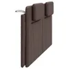 The Living Store Kopfteil-Kissen Braun 180 cm Kunstleder Produktbild-Vorschau 7