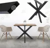 A collage showing table legs and a table with chairs. Podgląd zdjęcia produktu