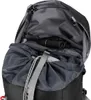 Close-up view of the open top compartment of a black backpack, showing binoculars inside a zippered pocket. Anteprima dell’immagine prodotto