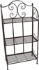 Metallregal "Arabeske" mit Ranken, Antik braun, Standregal, Produktbild-Vorschau 2