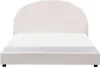 BELIANI Polsterbett Cremeweiß Bouclé Stoff Gepolstert 160 x Produktbild-Vorschau 4