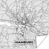MuchoWow® Poster Karte - Deutschland - Hamburg - Karte - Produktbild-Vorschau 1