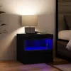 vidaXL Nachttisch 2 Stk. Schwarz Eichen-Optik 50 x 40 x 45 Produktbild-Vorschau 5