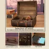Houten Vintage Koffer - Retro Opbergdoos voor Decoratie en Productafbeelding-voorbeeld 3