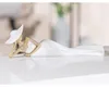 Figurka, kobieta, "Elegant", żywica syntetyczna, biała, Podgląd zdjęcia produktu 2