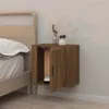 vidaXL Nástenný nočný stolík Brown Oak Optics 50x30x47 cm Náhľad obrázku produktu 3