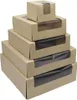 Tortenkarton braun mit Sichtfenster 30x30x8cm Produktbild-Vorschau 4