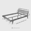 Krok Wood Massivholzbett Mary in Buche (140x200 cm) Produktbild-Vorschau 2