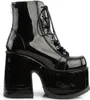CAMEL-203 Damen Booties von DemoniaCult, Schwarz Lack , EU Produktbild-Vorschau 5
