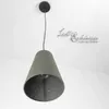 Pendelleuchte Modern "Tubles" Braun gewebter Stoff Metall Produktbild-Vorschau 5