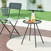 Vonkajší stolík 'Fosen' 55 x Ø 42 cm čierny Náhľad obrázku produktu 2