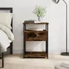 vidaXL Noční stolek Smoked Oak 40x42x55 cm výrobek ze dřeva Náhled obrázku produktu 1