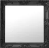vidaXL Lustro ścienne w stylu barokowym 60x60 cm czarne Podgląd zdjęcia produktu 6