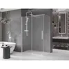 Mexen Velar Duschkabine Schiebetür 140 x 75 cm, gefroren, Produktbild-Vorschau 2