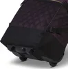 Close-up view of the bottom of a rolling suitcase. Voir les images du produit