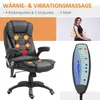 HOMCOM Fotel do masażu, fotel biurowy, fotel kierowniczy, Podgląd zdjęcia produktu 4
