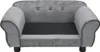 vidaXL Canapé pour chien Gris 72x45x30 cm Peluche Voir les images du produit 9
