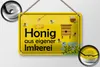 Blechschild Hinweis 18x12cm Honig aus eigener Imkerei Produktbild-Vorschau 2