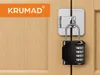 KRUMAD Cijferslot, 4-cijferig, hangslot met code, metalen Productafbeelding-voorbeeld 2