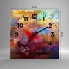 Wanduhr - Quadrat - Glasuhr - Abstraktion modern - 40x40cm Produktbild-Vorschau 3