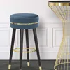Mauro Ferretti Paris Barhocker Ø 35x74 cm petrol gold Produktbild-Vorschau 14