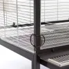 Vogelvoliere Casa 120 · Antik/Platinum mit Flachdach von Produktbild-Vorschau 8