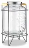 Getränkespender Glas 8 l mit Zapfhahn, Metallständer und Produktbild-Vorschau 8