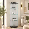 INONEFT Glazen vitrine met slot, enkelvoudige deur, 4 Productafbeelding-voorbeeld 7