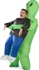 A child wearing an inflatable alien abduction costume. Produktbild-Vorschau